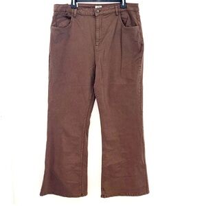 NWT Cotton On Curve Original Flare Wide Leg Chocolate Jeans Sz 14